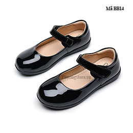 Giày trẻ em gái style búp bê từ 3 - 10 tuổi đen thanh lịch - BB14