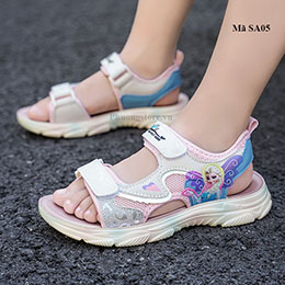 Giày sandal elsa trẻ em gái từ 3-12 tuổi màu hồng - SA05