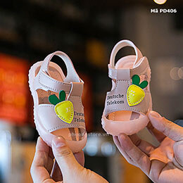 Giày tập đi cho bé gái từ 0 - 3 tuổi mềm dẻo phong cách Hàn Quốc - PD406