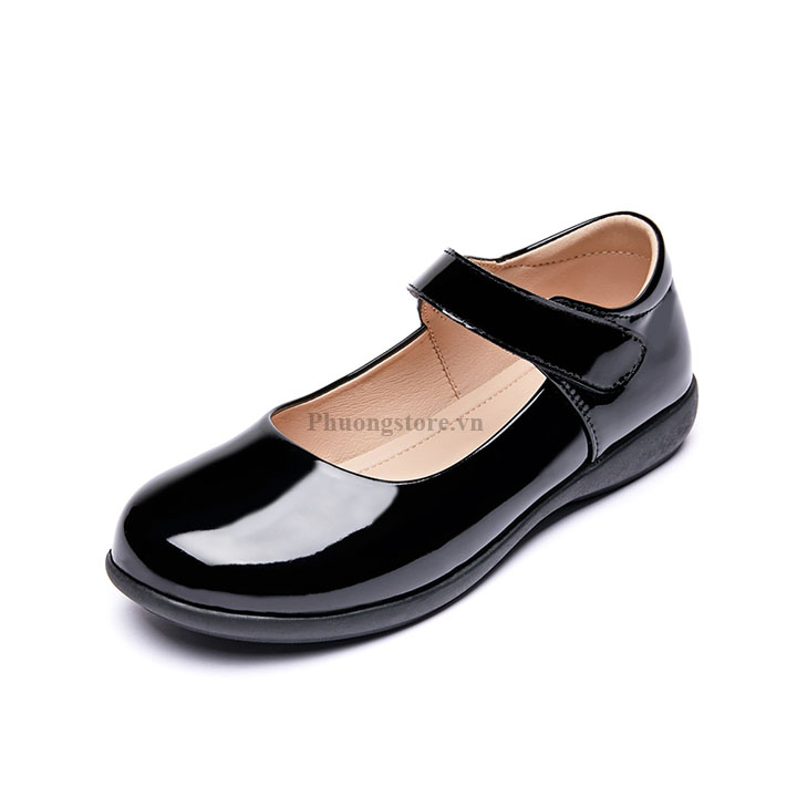 Giày búp bê bé gái từ 3-10 tuổi phong cách thanh lịch màu đen - BB14