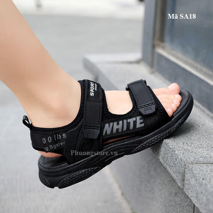 Giày sandal cho bé trai phong cách năng động màu đen - SA18