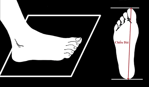 Bảng size giày trẻ em - cách đo chân