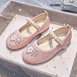 Giày công chúa bé gái kim sa xinh xắn từ 3-11 tuổi - BB30