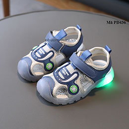 Giày sandal bé trai có đèn phát sáng từ 1-5 tuổi thời trang Hàn Quốc - PD436