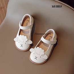 Giày búp bê bé gái từ 1-4-5 tuổi mặt cừu - BB15