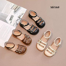 Giày trẻ em gái kiểu sandal bít mũi phong cách Hàn - SA45