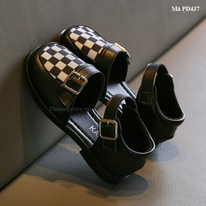 Giày búp bê bé gái màu đen từ 2-10 tuổi phong cách Hàn Quốc - PD437