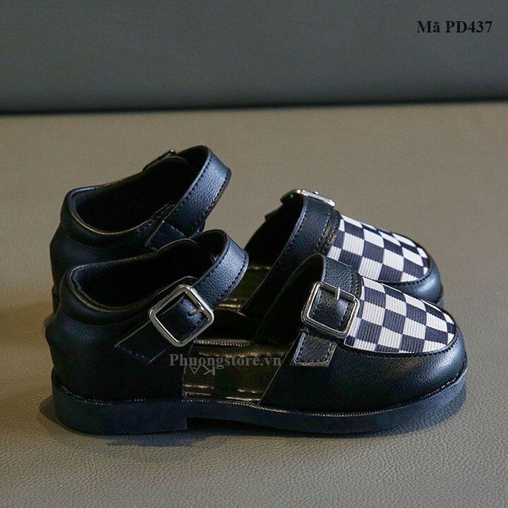 Giày búp bê bé gái màu đen từ 2-10 tuổi phong cách Hàn Quốc - PD437