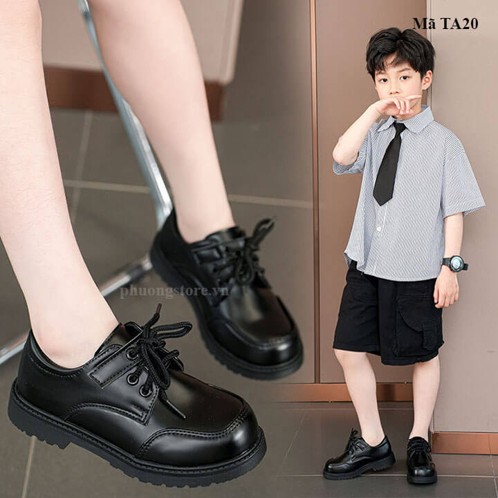Giày trẻ em cho bé trai 3 - 12 tuổi quai dán phong cách Hàn Quốc - TA02