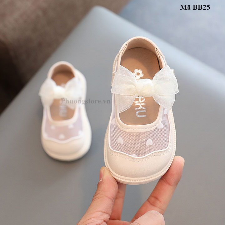 Giày búp bê bé gái từ 0-2 tuổi nơ xinh xắn - BB25
