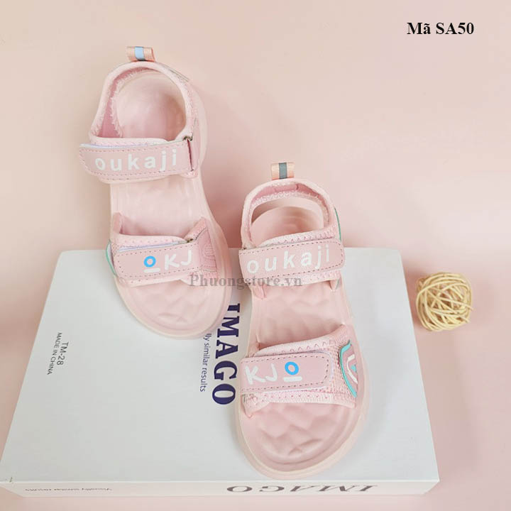 Giày sandal cho bé gái từ 2 - 10 tuổi màu hồng xinh xắn - SA50