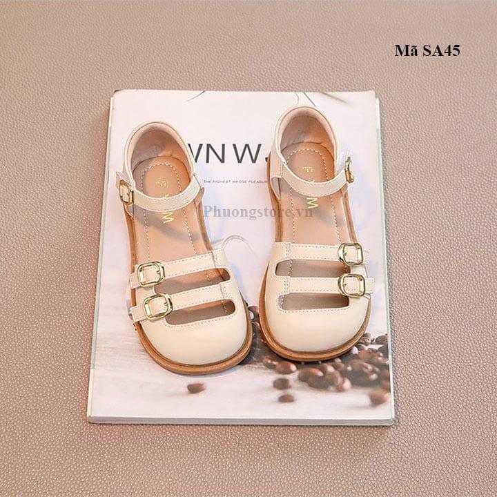 Giày trẻ em gái kiểu sandal bít mũi phong cách Hàn - SA45