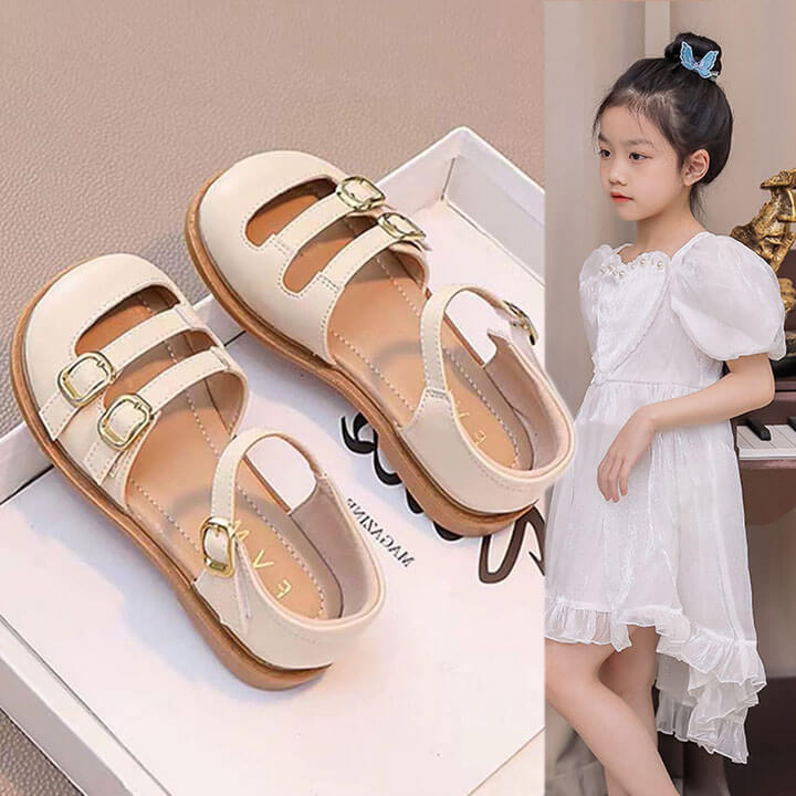 Giày trẻ em gái kiểu sandal bít mũi phong cách Hàn - SA45