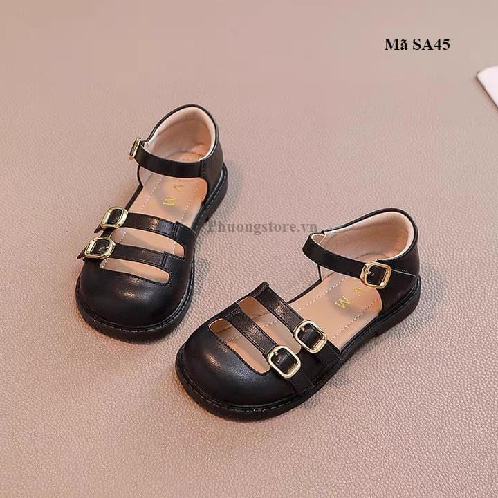 Giày trẻ em gái kiểu sandal bít mũi phong cách Hàn - SA45