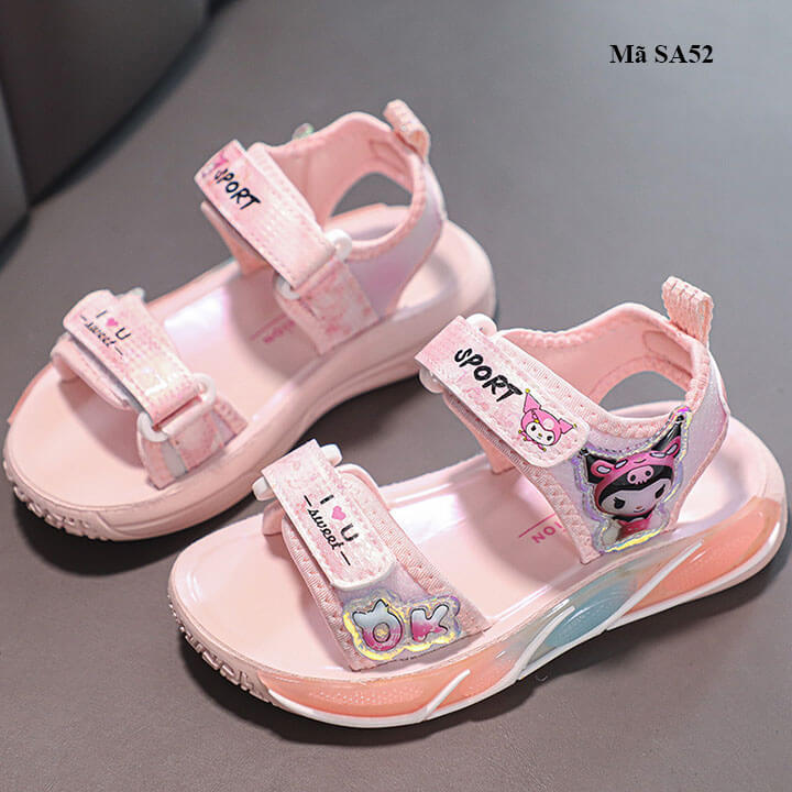 Giày sandal bé gái kuromi từ 3-12 tuổi - SA52