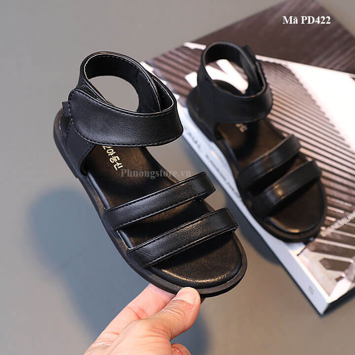 Giày sandal chiến binh cho bé gái từ 3-12 tuổi quai dán phong cách - PD422