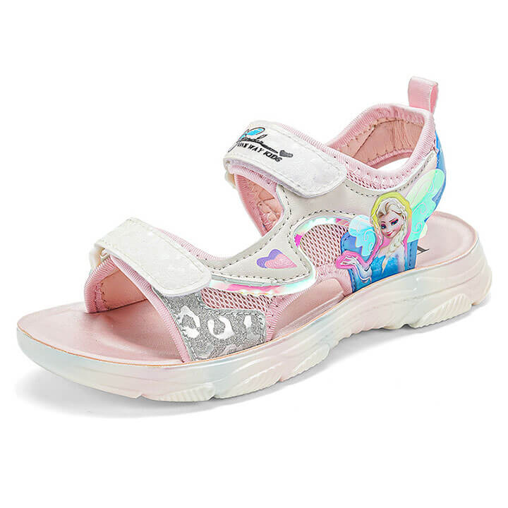 Giày sandal elsa bé gái từ 3-12 tuổi màu hồng