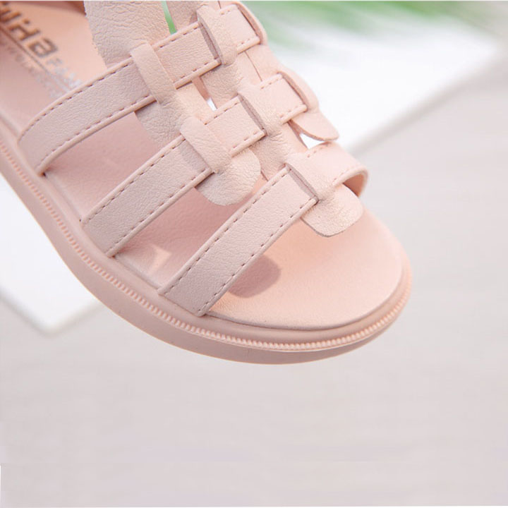 Giày sandal cho bé gái kiểu chiến binh da mềm từ 3 - 12 tuổi