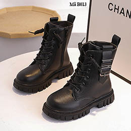 Giày cho bé trai kiểu boot từ 3 - 11 tuổi cá tính - B013